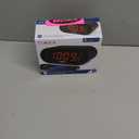 Timex Alarm Clock for Bedroom with FM Radio and 10 Station Presets, Clock Radio with Dual Alarms, USB Charger, Large Display, Sleep Timer, and Snooze  Black (T232B)