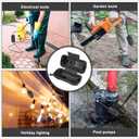 [4-Pack] Outdoor Extension Cord CoversWaterproof Box and Cord Safety housing, Plug Cover, Adjustable Dividers, Protect Outlet, Plug, Holiday Lights & Electrical Tool Cord Connection,Black