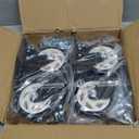 4 Inch Caster Wheels, Casters Set of 4, ASHGOOB Casters with Brake Heavy Duty 1400 Lbs, Industrial Locking Swivel Top Plate Castor Wheels for Workbench/Furniture/Cart.AB Switch, Double Pedal Brake