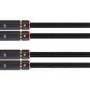 Monoprice - 138076 Male RCA Two Channel Stereo Audio Cable - 3 Feet - Black, Gold Plated Connectors, Double Shielded with Copper Braiding - Onix Series