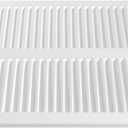 Vent Systems 8" x 8" Inch (Overall Dimensions) - White - Air Vent Cover Metal Air Return Grill with Built in Pest Guard Screen HVAC Vent Duct Cover for Home Improvement