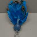 Retisee 15 Inch Christmas Peacock Tree Topper Peacock Christmas Ornaments Artificial Feather Glitter Blue Ornament for Xmas Tree Decor Indoor Outdoor Home