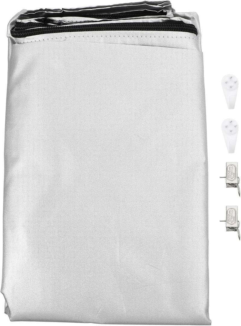 4 Pieces 73x110cm Waterproof Car Wheel Protector Tire Covers Silver 210d Universal Outdoor Snow Sunproof Tire Storage Bags for SUV and Trailer