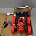 RC Stunt Car for Kids Ages 612, 360 Rotating Remote Control Car with LED Lights, 4WD Electric Toy Vehicle, USB Rechargeable, Perfect Birthday, Holiday for Boys & Girls (Red)