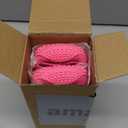 LUCKYPAW Dog Shoes for Large Medium Dogs, Breathable Dog Boots for Hot Pavement, Paw Protectors for Summer Walking Hiking Winter Snow Outdoor, No Slip Reflective Booties for Hardwood Floor-Hot Pink, 7 (Size7: 2.8" x 3.2" (W*L))