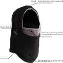 2 Pcs Winter Balaclava Ski Mask Snow Gear for Women Men Fleece Hood Warm Face Mask for Skiing Motorcycling Ice Fishing