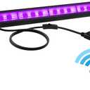 38W LED Black Light Bar Blacklight Bars with Plug and Switch Light Up 22x22ft Area for Glow Party Halloween Parties Bedroom Decorations Stage Lighting -1pack Carrying a Remote Control