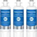 Waterdrop ADQ36006101 Replacement for LG LT700P Refrigerator Water Filter, Kenmore 9690, 469690, ADQ36006102, LFXS30766S, LFXS24623S, FML-3, RFC1200A, RWF1200A, WSL-3, 3 Filters 
