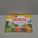 Busy Board from 1 Year Busy Book, Quiete Book Tranquility Book Montessori for Toddlers, Puzzle Book Educational Toys, Kids Preschool Puzzle Book Toy Book for Kids from 2 Years Old (Dinosaurs)
