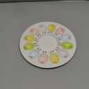 Colorful Chicks Easter Deviled Egg Plates Ceramic Deviled Eggs Platter Holder Pastel Multicolored Serving Tray for Easter Festival Party Favors 1 Pack
