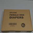 XPCARE Washable Female Dog Diapers (4 Pack) - Reusable Doggie Diapers with Adjustable Snaps, High Absorbency Leak-Proof Puppy Diapers for Female Dog in Heat, Period, Incontinence, X-Large