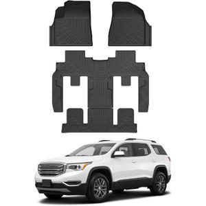 Traverse Floor Mats - Car Mats for Chevy Traverse 2009-2017, All Weather Floor Mats for Traverse Accessories, Heavy Duty Rubber Mats, Car Accessories