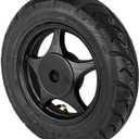 RedCap 10" Inch Rear Wheel & 3.5-10 Tire Assembly for 50cc Scooter Moped with Drum Brake GY6 QMB139 Sunny TaoTao Vitacci Amigo Milano Beemer 50 Yongfuo YN50QT-8 (Black), 3.50-10