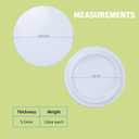 2 Pieces Reusable Mug Lids for Ceramic Mugs, 11 Ounce White Ceramic Cup Lid, Drink Cover for Outdoors, Cup Cover to Keep Warm, Fits Mug with Outside Diameter 3.25 Inch, Best for Hot and Cold Beverage