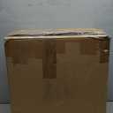 Lumizone Portable Toilet Chair for Elderly Adjustable Bedside Commode with Armrests & Sliding Bucket 5-Level Height Odor-Proof Double Lid Non-Slip Feet Supports 220 lbs, Lightweight for Home/Travel