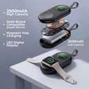 2026 Upgraded 2500mAh Portable Charger for Apple Watch, 2-in-1 Magnetic Wireless Fast Charging for Apple Watch Charger - Compact iWatch Accessories for RV, Camping, Car & Travel Essential