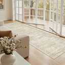 Soalmost Runner Rug 3x8 Washable Non-Slip Hallway Runner Rugs for Kitchen Bathroom Laundry Room Beige Vintage Floor Carpet Runners for Hallways Entryway