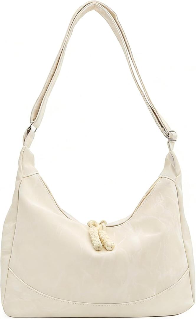Shoulder Bag for Women,Ultra Soft Foldable Vegan Leather Crossbody Bag,Stylish Slouchy Tote Purses Hobo Handbag