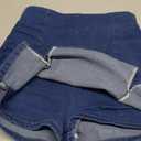 Denim Skorts Skirts Womens High Waisted Denim Mini Shorts Side Slit Denim Jean Skort Skirt, XS