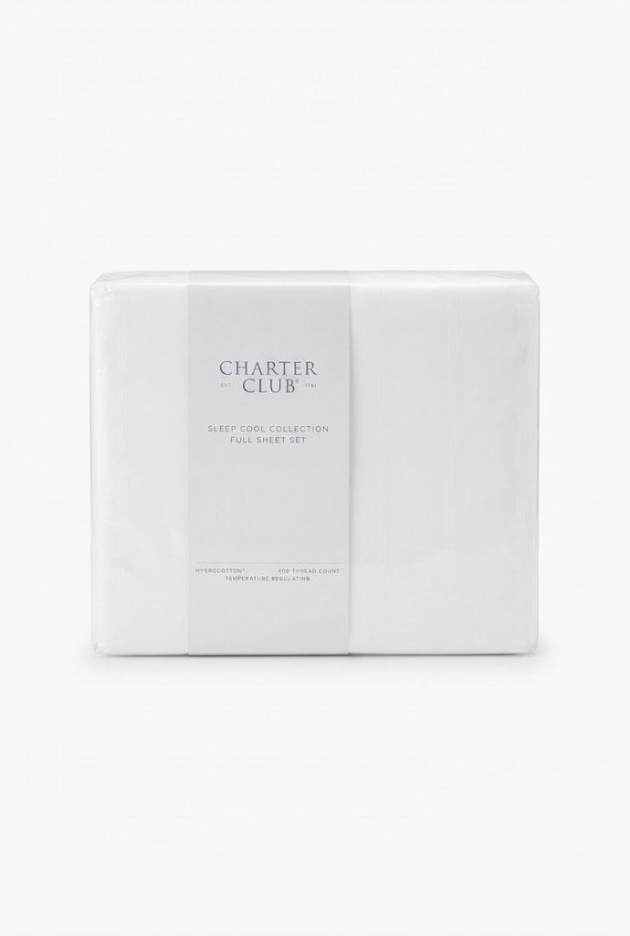 CHARTER CLUB SLEEP COOL COLLECTION FULL SHEET SET