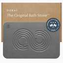 Dorai Home Bath Stone Mat 23.6"x15.4" – Quick-Dry, Non-Slip Diatomite Stone Bath Mat for Bathroom, Zen Slate