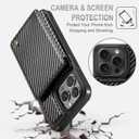 Vinich for iPhone 15 Pro Max Wallet Case with Card Holder, RFID Blocking Credit Slots Kickstand Shockproof Phone Cover Fit for iPhone 15 Pro Max 6.7" Carbon Black
