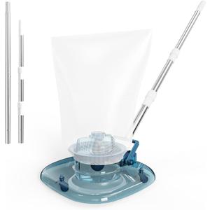 Cordless Pool Leaf Vacuum & Skimmer with Telescopic Pole  83GPM Suction, Rechargeable Pool Vacuum for Inground & Above Ground Pools, Hot Tubs, Spas  6.6 Gallon Debris Bag Cordless Pool Leaf Vacuum & Skimmer with Telescopic Pole  83GPM Suction, Rechargeable Pool Vacuum for Inground & Above Ground Pools, Hot Tubs, Spas  6.6 Gallon Debris Bag