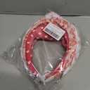 YanJie Headbands for Women Knotted Headband Love Heart Pink Hair Accessories for Girls Wide Red Hairband Non Slip Wide Hair Hoop Gifts