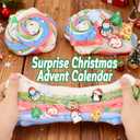 Slime Advent Calendar - 24 Days of Super Soft & Stretchy DIY Slime for Kids, Christmas Countdown Calendar, Party Favors, Stocking Stuffers & Birthday Gifts for Girls and Boys