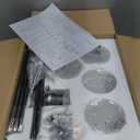 Hammered Glass Dining Room Light Fixture Chandelier Over Table, 4-Light Island Lights for Kitchen, 30" Black Pendant Lights Kitchen Island Lighting, Linear Modern Farmhouse Chandeliers for Dining Room