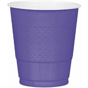 Premium New Purple Plastic Cups - 12 oz (20 Pack) - Bold, Vibrant Color for Parties, Weddings & Events