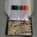 Worgree Christmas Crafts for Kids, 36pcs DIY Wooden Magnets Art Craft Supplies Painting Kit for Boys Girls Ages 4-8 8-12 Xmas Stocking Stuffers Toys Party Favors Gifts Goodie Bag Fillers Holiday Decor