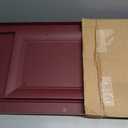 Ekena Millwork Lifetime Vinyl LP2S14X04300WN Standard Two Equal Panel Vinyls, Raised Panel Vinyl Shutters, w/Installation Shutter-Lok's & Matching Screws (Per Pair), 14 3/4"W x 43"H, Wineberry, 14.75-in. W x 43-in. H