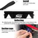 Thickest Rear Bumper Protector for Cars with Safety Reflector, Bumper Guard for Car  Heavy-Duty Protection & Safety, 47.2"x11.8"x1.7" Black