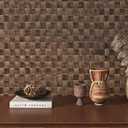 ReWallpaper Brown Rattan Wallpaper Stick and Peel Rustic Basketweave Wallpaper Adhesive Non Textured Boho Woven Pattern Wall Paper Removable Vinyl Contact Paper for Cabinets Shelf Drawer 15.8in10ft