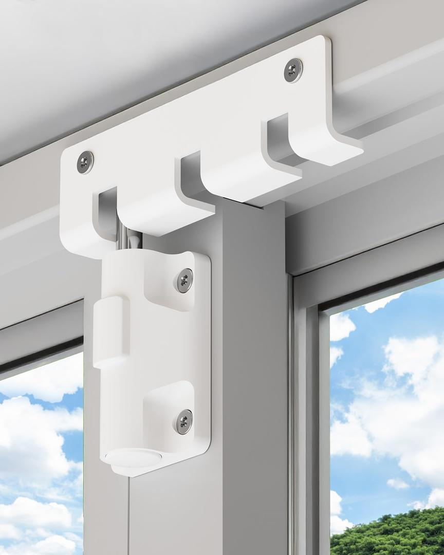 Sliding Door Lock Window Locks for Patio Sliding Glass Door Foot Locks for Front Door Security Bar Stoppers Top Horizontal Childproof Keyless Safety Lock from Inside Home Apartment Hotel Essentials