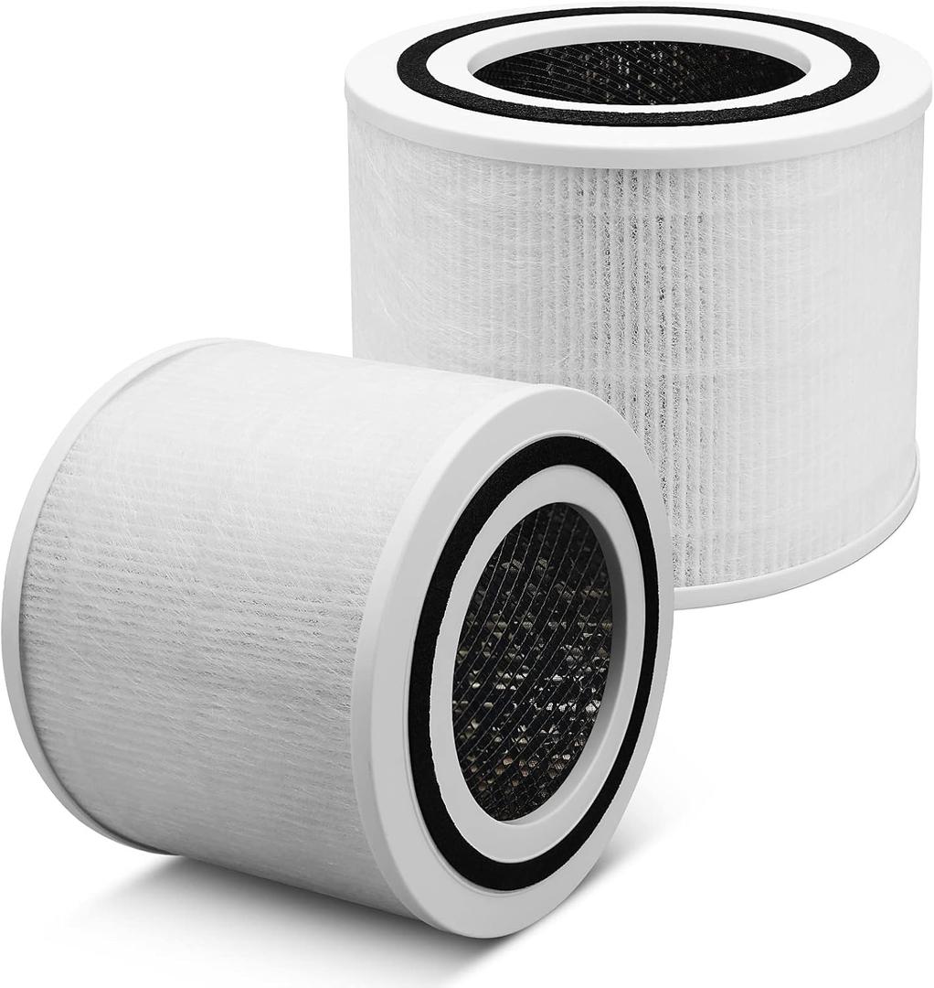 2 Pak Core P350-RF True HEPA Filte for LEVOIT Core P350, Core 300, Core 300S Air Purifier, Odor Eliminator with ARC Formula, H13 Grade 3-in-1 True HEPA Filter Replacement
