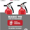 Kidde Multi Purpose Fire Extinguisher for Home, Office, Dorm, Residential, 1A10BC, 2 Pack, manual