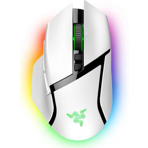 Razer Basilisk V3 Pro Customizable Wireless Gaming Mouse: Fast Optical Switches Gen-3 - HyperScroll Tilt Wheel - Chroma RGB - 11 Programmable Buttons - Focus Pro 30K Optical Sensor - White
