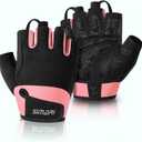 SIMARI Breathable Workout Gloves for Men & Women, Weight Lifting Gloves with Padded, Grip, Full Palm Protection, Gift for Gym Exercise, Cycling, Weightlifting Training, Fitness, Black, Pink, Size (Small)