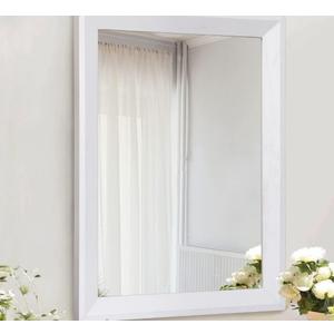 AAZZKANG Rectangular Wall Mirror Decorative Wood Framed Mirrors Large 20"x16" for Farmhouse Bedroom Bathroom Living Room Entryway Hanging Home Decor