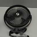 Korbot 8-inch Clip on Fan - 12000mAh Portable Fan Battery Rechargeable with 3 Speeds and Strong Airflow, USB Fan Small Desk Fan Personal Quiet Fan for Office, Stroller, Bedroom, Camping, Gifts for Men, Large