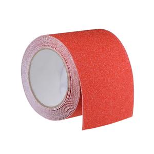 uxcell Anti Slip Traction Grip Tape, 80 Grit Frosted Surface PVC Warning Tape Waterproof for Steps, 16 Ft x 4 Inch(LxW) Red