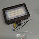 Kadision LED Flood Light Outdoor, 50W/40W/30W 6500lm 3000K/4000K/5000K Selectable, Dusk-to-Dawn Photocell, IP65 Waterproof Adjustable Knuckle Mount Security Lights, 100-277V ETL Listed 1-Pack (Brown)