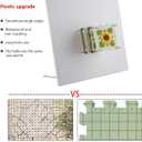 Gooselog Granny Square Blocking Boards for Crochet Projects with 20 Pegs,13"Crochet Blocking Board,Plastic Waterproof Crochet Peg Blocking Board (white)