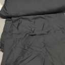 Duvet Cover Queen Size Set - Extra Soft Queen Size Duvet Cover 90 x 90 with 2 Pillow Shams - Hotel Luxury, Easy Care and Fade Free with Zipper Closures & Ties - Comfy, Breathable Bedding Set (Black)
