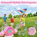 Bubble Machine for Kids Toddlers, Automatic Bubble Blower with Light - Durable Bubble Maker Machine for Indoor Outdoor Wedding Party, Easter Gifts for Kids 3-8