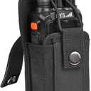TWAYRDIO Radio Holster Molle Radio Pouch for Tactical Vest Duty Belt, Universal Two Way Radio Case Holder for Baofeng Kenwood Motorola Icom Handhelds Walkie Talkies
