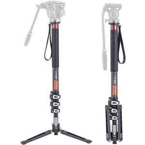 Cayer Carbon Fiber Monopod Leg, 68 Inch Camera Telescopic Video Monopod Tube with Feet, Compatible for DSLR Cameras and Camcorders
