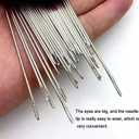 4 x Sewing Tool Set, 37Pcs Big Eye Steel Sewing Needles Kit, Threader and Needle Repair Kit, Needle Threaders and Seam Ripper for Hand Sewing (37pcs Tool kit)